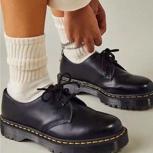 Dr. Martens Black 1461 Bex Platform Oxford‎ Loafers - 6